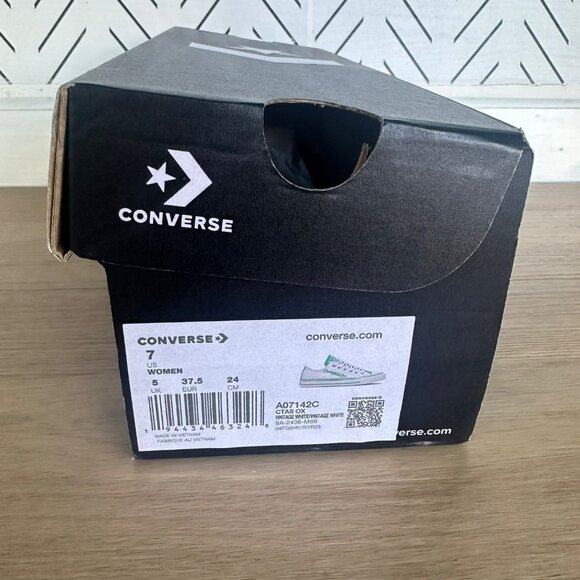 ❤️Converse Chuck Taylor All Star Retro Varsity 7 Women Shoes Green White A07142C - Picture 8 of 11